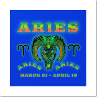 Aries 9a Blue Posters and Art